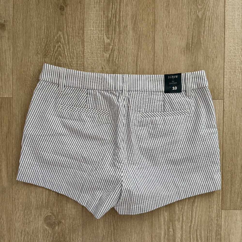 New with tags! J.Crew Factory Seersucker Shorts - Picture 3 of 4